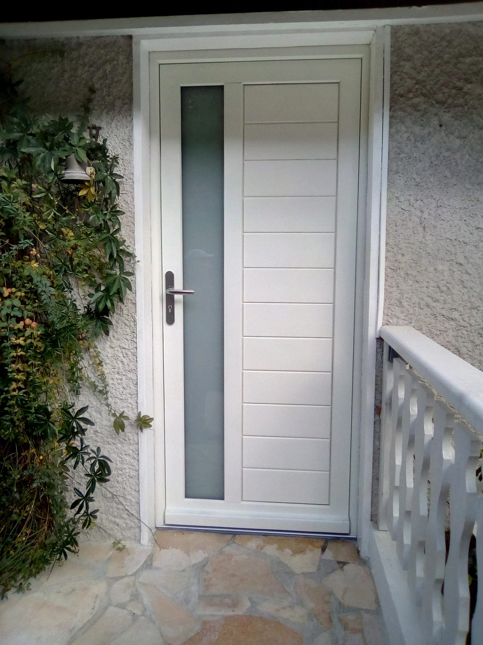 Porte en bois Domancy peinte en blanc